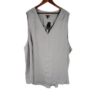 Torrid Gray blouse size 6X